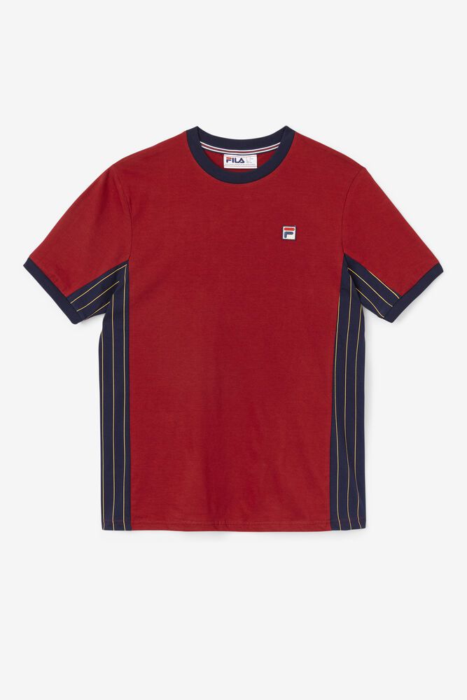 Fila T-Shirt Mens Brown - Warner - Philippines 2603748-JM